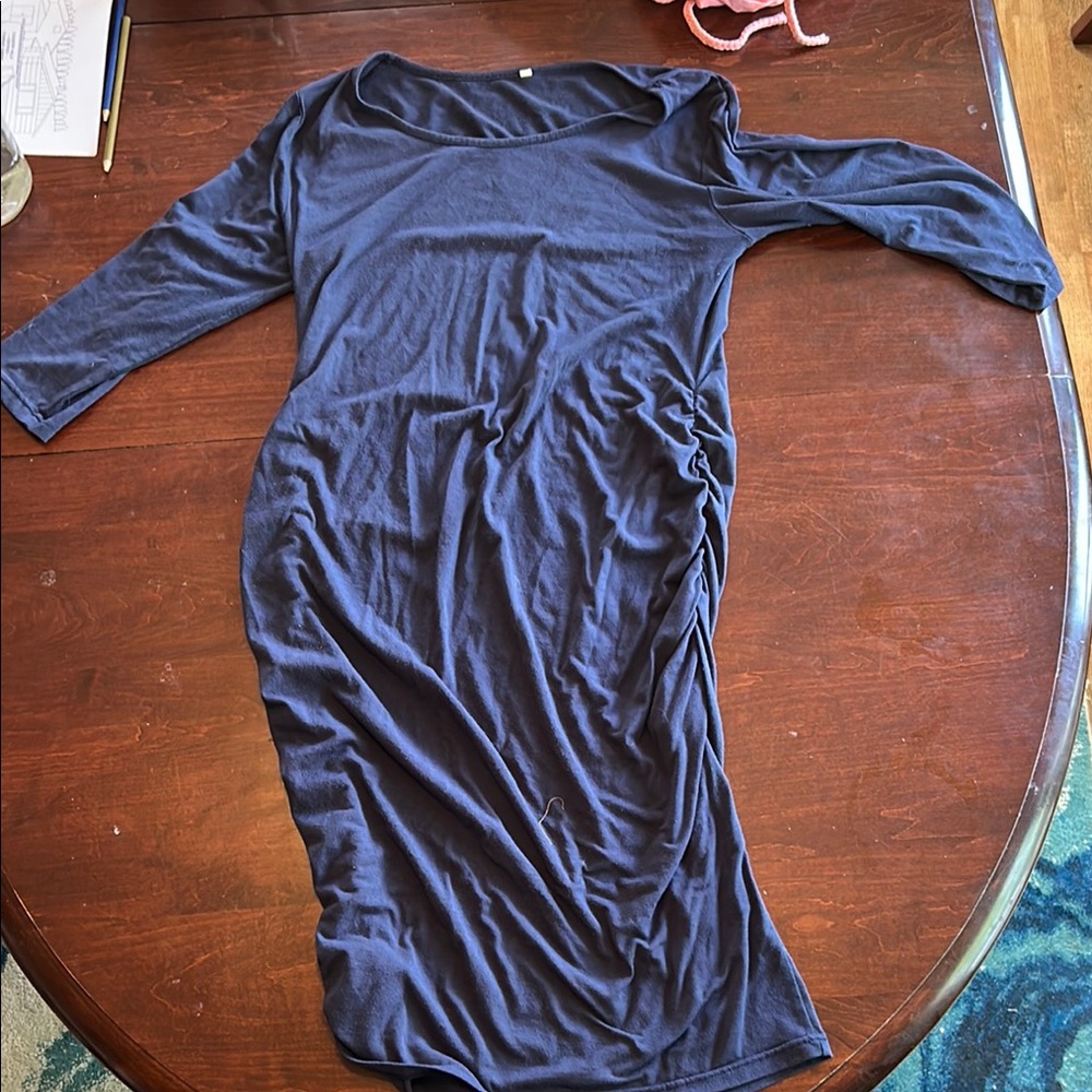 Maternity Navy Blue Women's Dress